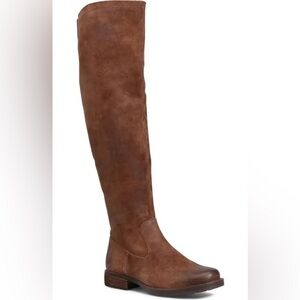 Born Britton Women's Over the Knee Riding Boots Size 6M Brown Rust Suede
